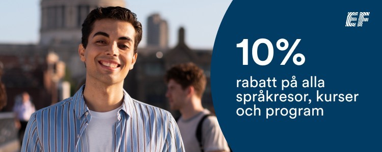 EF Spr&aring;kresor, spr&aring;kkurser & studier utomlands - 10 %